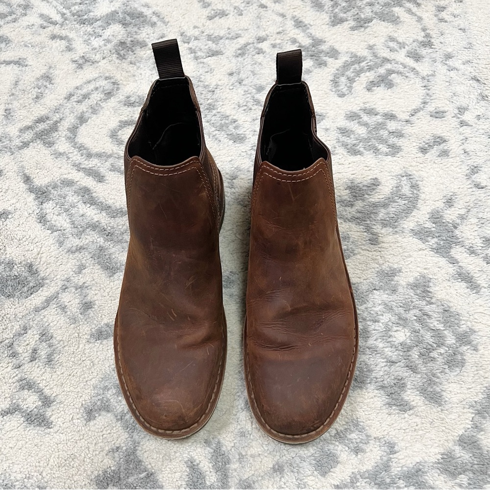 Clarks Brown Leather Chelsea Boots